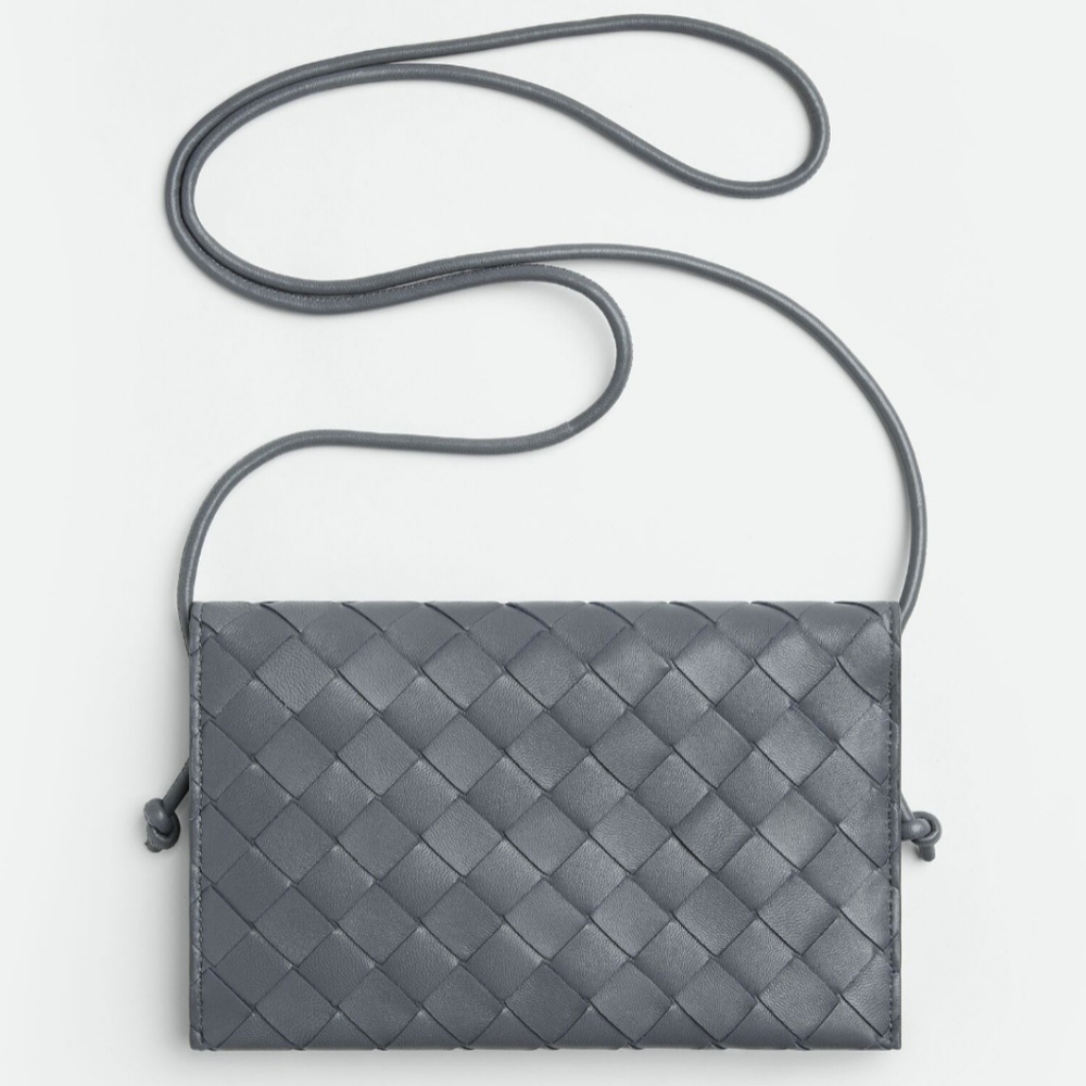 Bottega Veneta Intrecciato Wallet On Strap